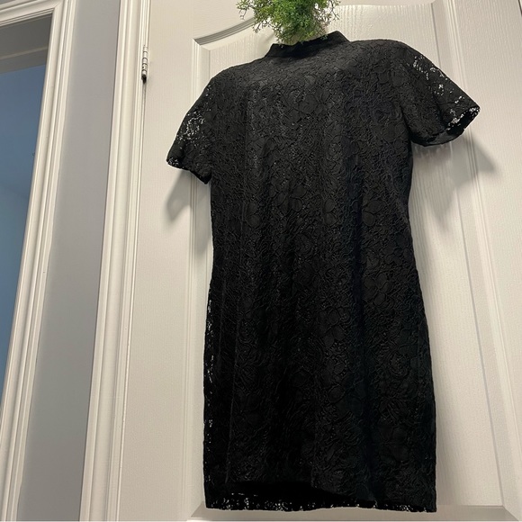 🌸3 for $30 NWOT Joe Fresh Lace Little Black Dress Mini short sleeves LBD - Picture 14 of 16